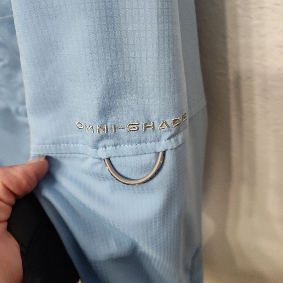 COLUMBIA Men's Tamiami Long Sleeve XXL Blue Fishing Shirt - Picture 7 of 9